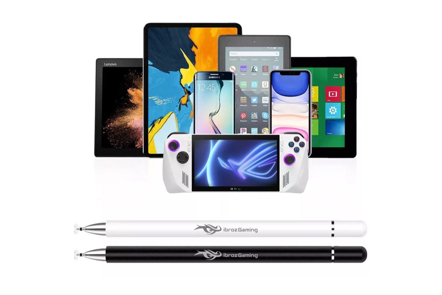 White 2-in-1 Stylus for Asus ROG Ally – High Precision