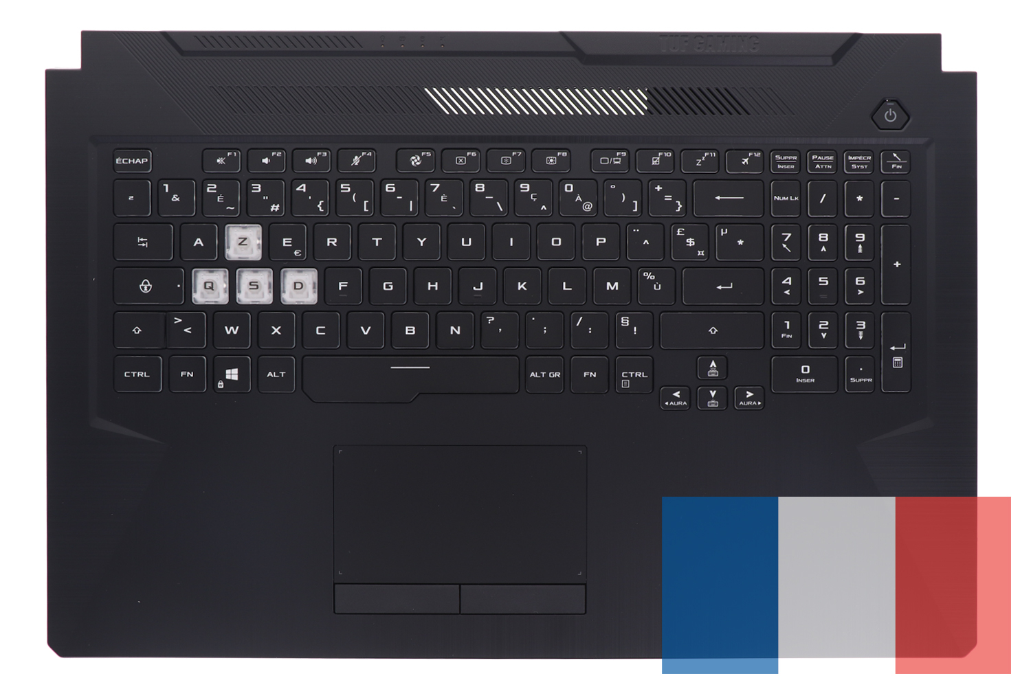 Clavier Asus FX705D RGB AZERTY Français Rétroéclairé – 90NR0281-R31FR1 – Neuf