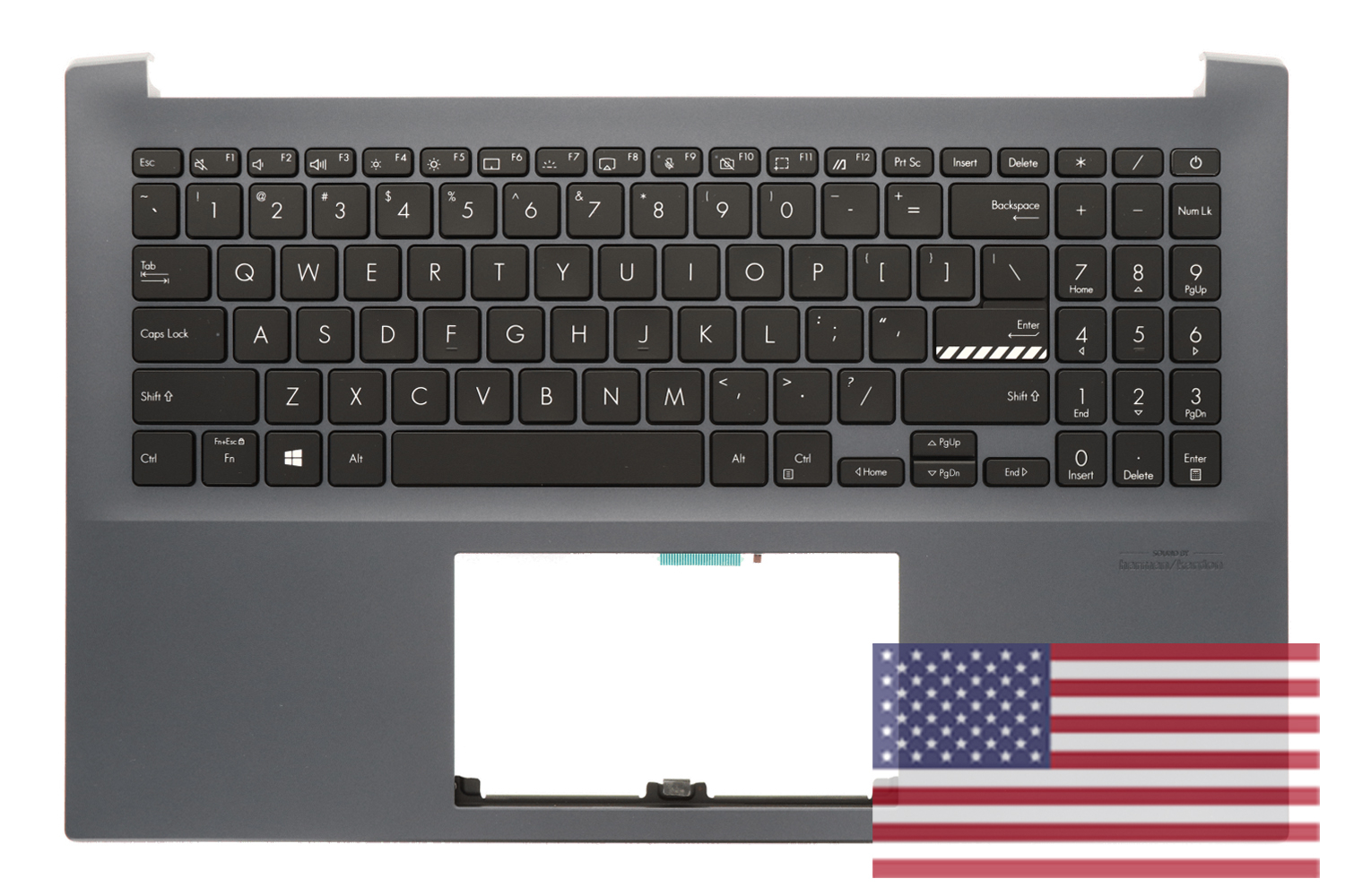 American QWERTY backlit night blue keyboard at the best prices