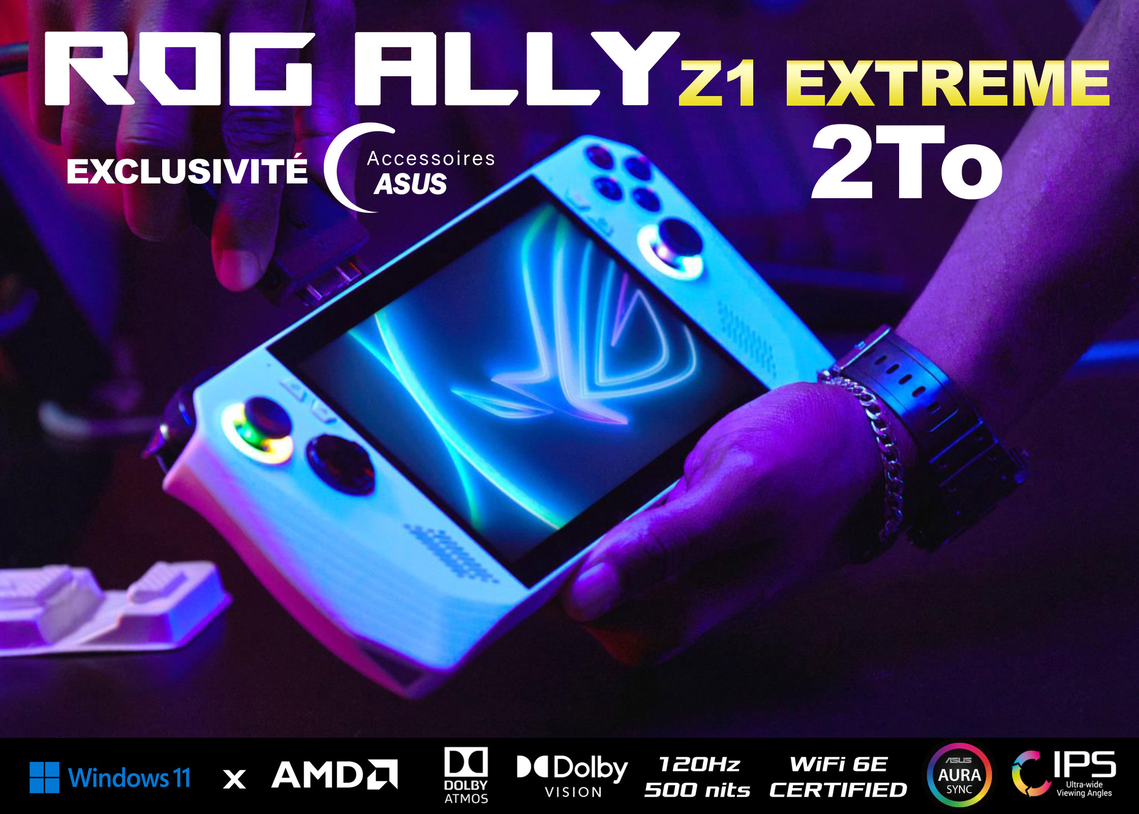 Exclusive ROG Ally Z1 Extreme Console with 2TB Storage, 16GB RAM 