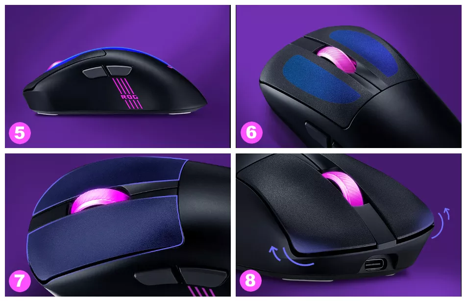 ROG Keris II Wireless Mouse Black - Reliable Performance