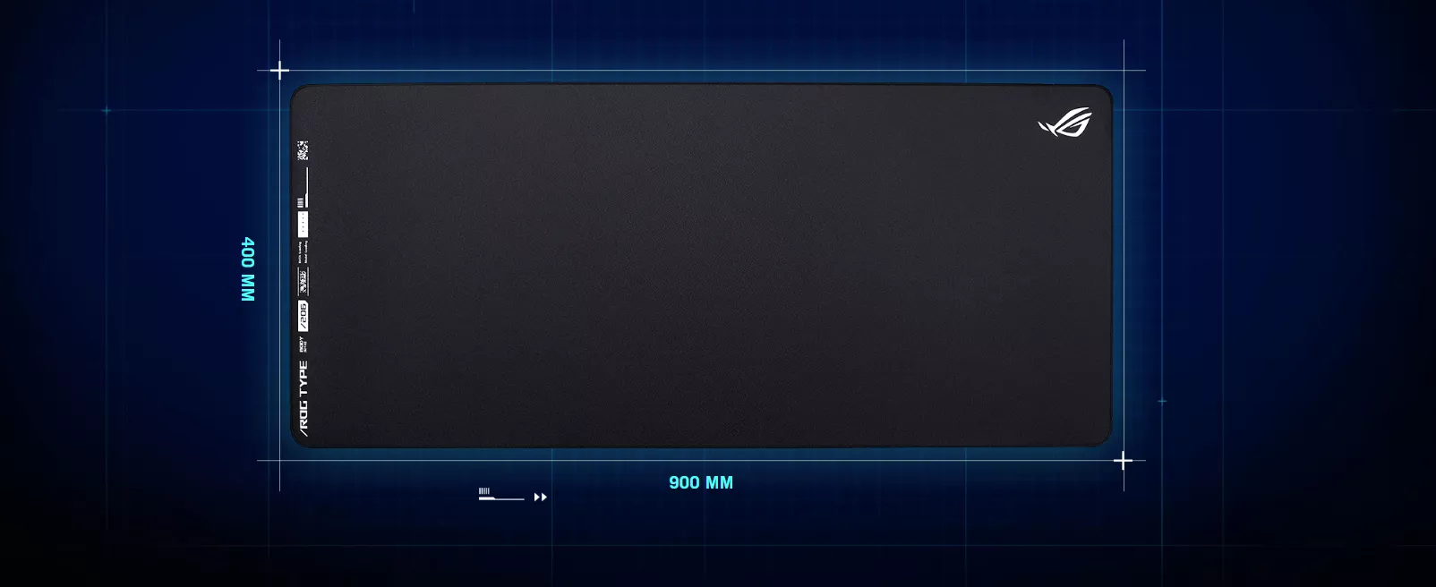 ASUS ROG Hone Ace XXL Gaming Mouse Pad, 900 X 400 X 3 Mm, Extra Large Size Soft Hybrid Cloth Material Non Slip Rubber Base Esports Fps Gaming - View #7