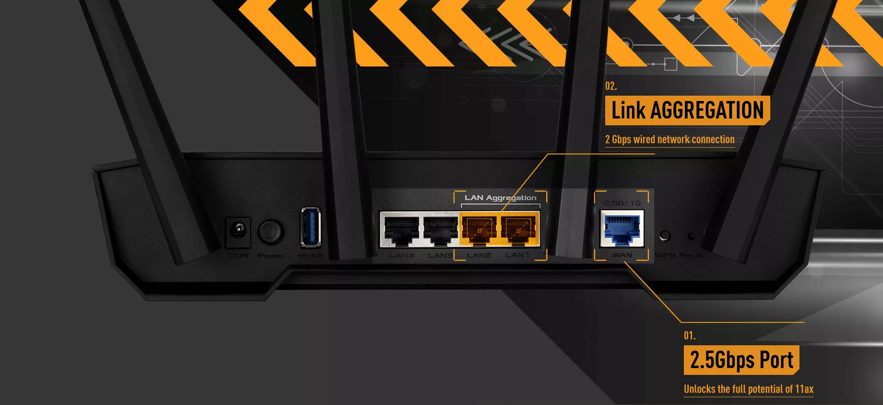 Ultra-Performance TUF-AX3000-V2 Gaming Router