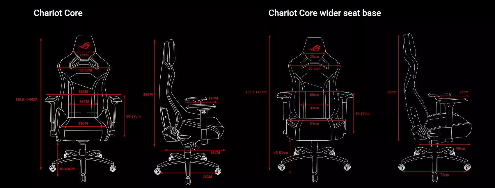 Asus ROG CHARIOT X CORE Chaise De Jeu Gaming Grise