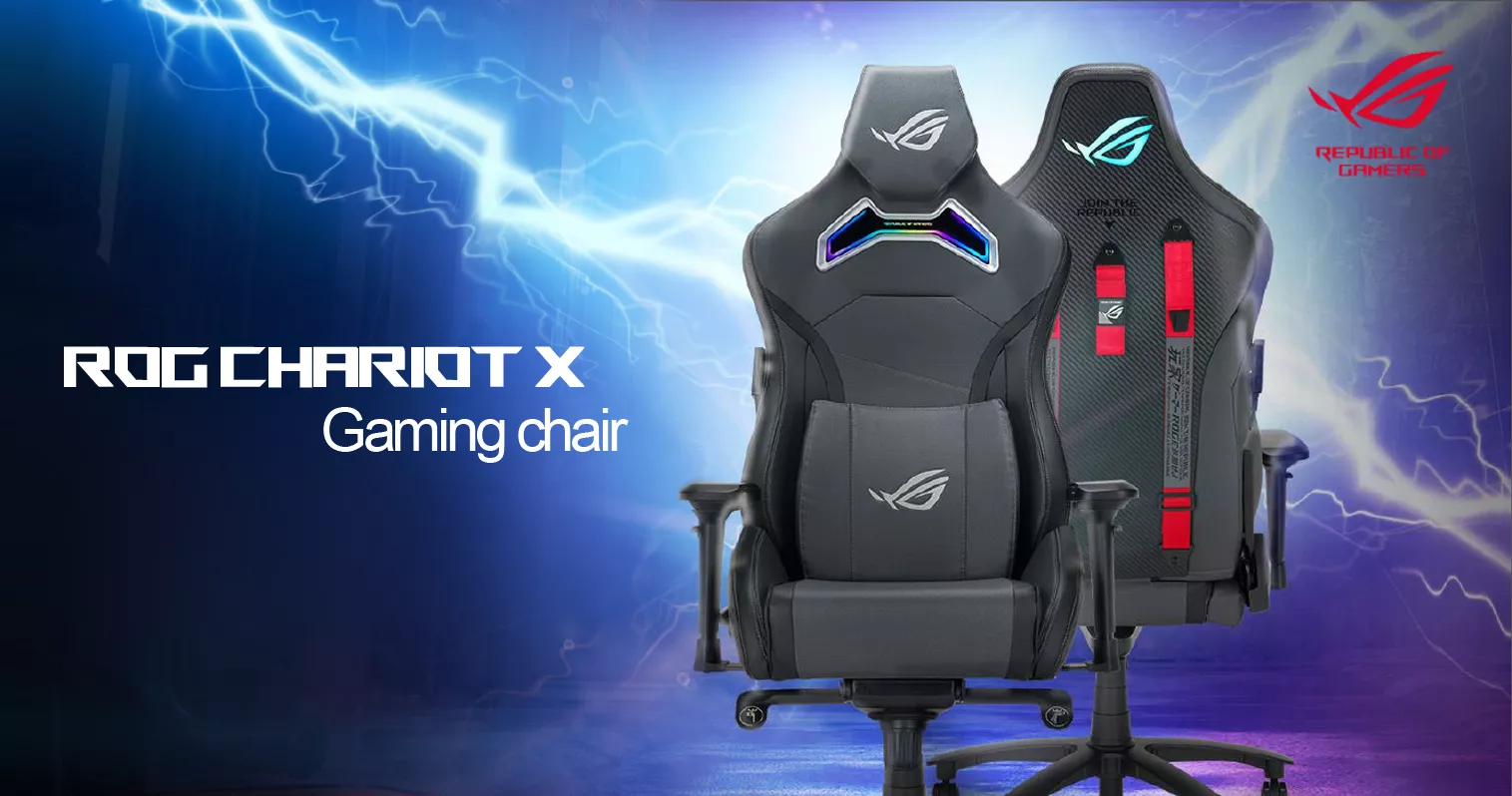 ASUS ROG Chariot X Chaise Gaming - RGB, 4D, Mousse Mémoire